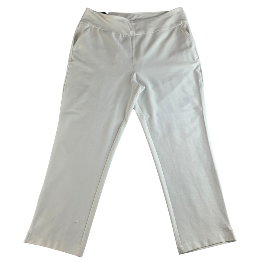 NWT Adidas Ultimate Ankle Golf Pants Womens XL White IP4287 Straight Leg 7/8‎